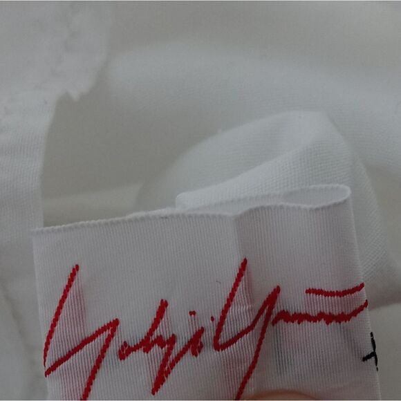 YOHJI YAMAMOTO  Long Sleeve hooded Shirts white size 2/small - Picture 5 of 8